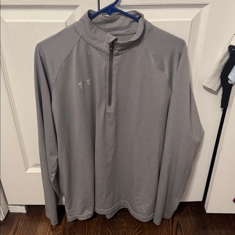 Under Armour Light Gray Half-Zip Top